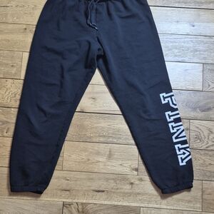 Victoria's Secret Black Logo Jogger Sweatpants